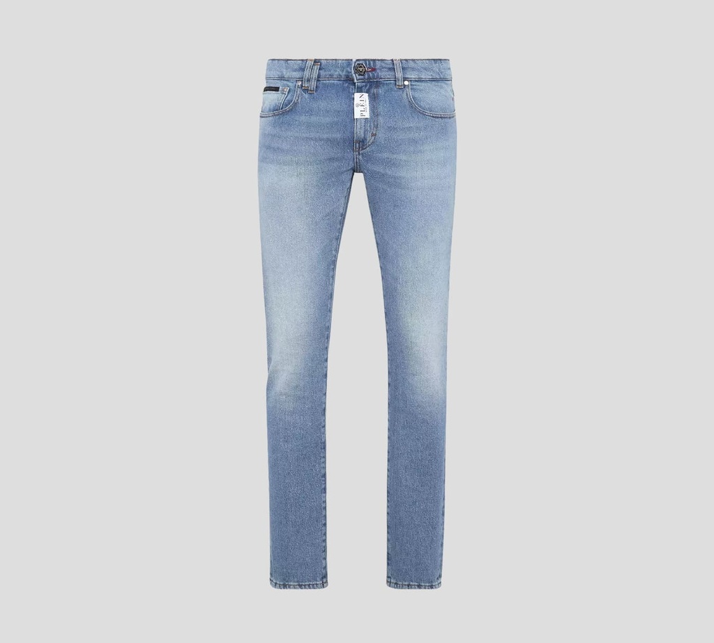 Philipp Plein - SKINNY JEANS SUPER FIT CON SELLO SOBRE BOLSILLO TRASERO