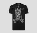 Philipp Plein - FRANELA CUELLO REDONDO TEDDY BEAR CON PEDRERÍA BRILLANTE
