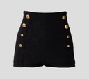 Elisabetta Franchi - SHORT EN TELA BORDADA CON BOTONES DORADOS