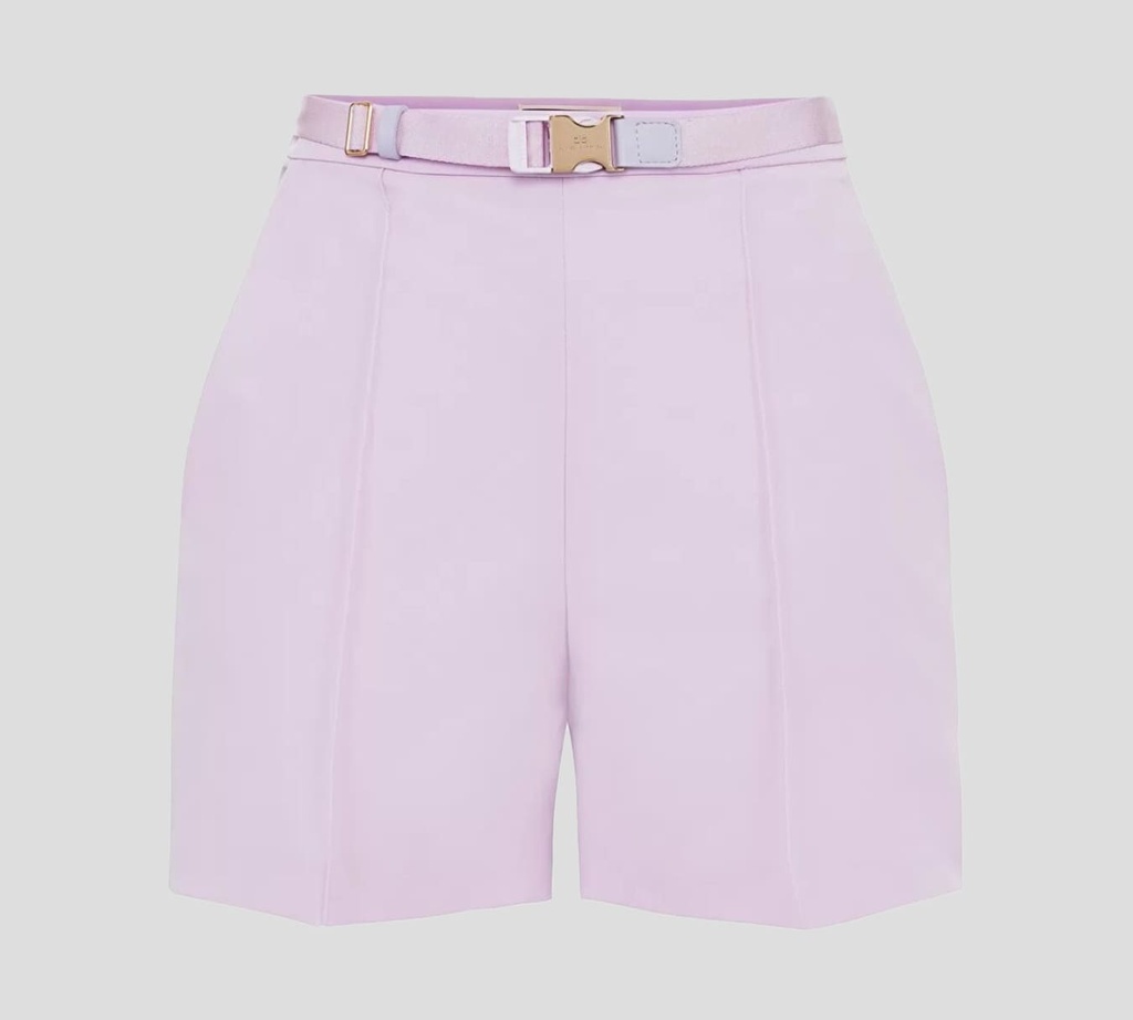 Elisabetta Franchi - SHORT BÁSICO PLISADO CON CINTURÓN