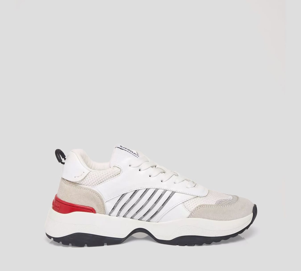 Dsquared2 - SNEAKERS CORTE BAJO EN MALLA, GAMUZA Y CUERO