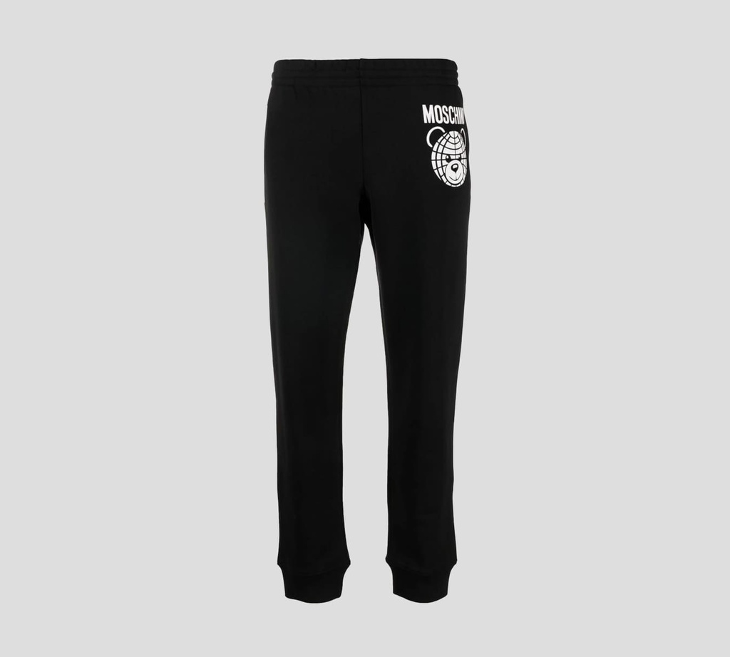 Moschino - MONO TIPO JOGGER CON LOGO ESTAMPADO Y DOBLE BOLSILLO LATERAL