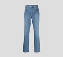 Moschino - JEAN CON OSO BORDADO SOBRE BOLSILLO FRONTAL