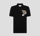 Philipp Plein - POLO EN PUNTO PIQUÉ CON PARCHE DE TIGRE