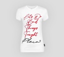 Philipp Plein - FRANELA CUELLO REDONDO CON ESTAMPADO DE LETTERING