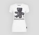Philipp Plein - FRANELA CUELLO REDONDO CON TEDDY BEAR ESTAMPADO SOBRE EL PECHO