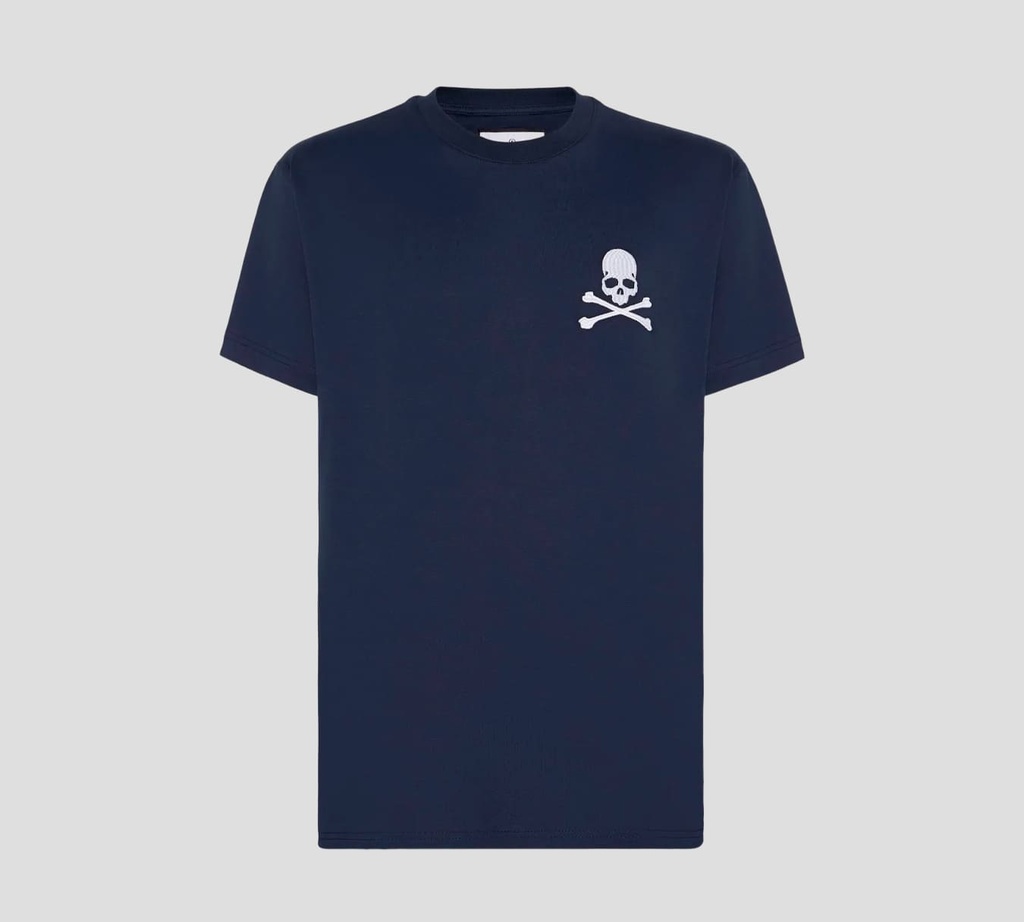 Philipp Plein - FRANELA CUELLO REDONDO CON CALAVERA BORDADA
