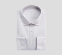 Xacus - CAMISA CUELLO ITALIANO LISO DE SARGA EN COLOR GRIS