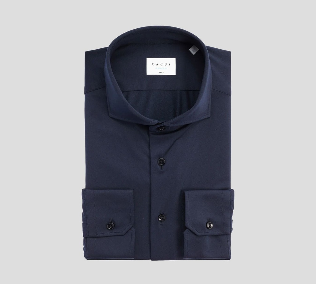 Xacus - CAMISA OXFORD CON CUELLO FRANCÉS LISO