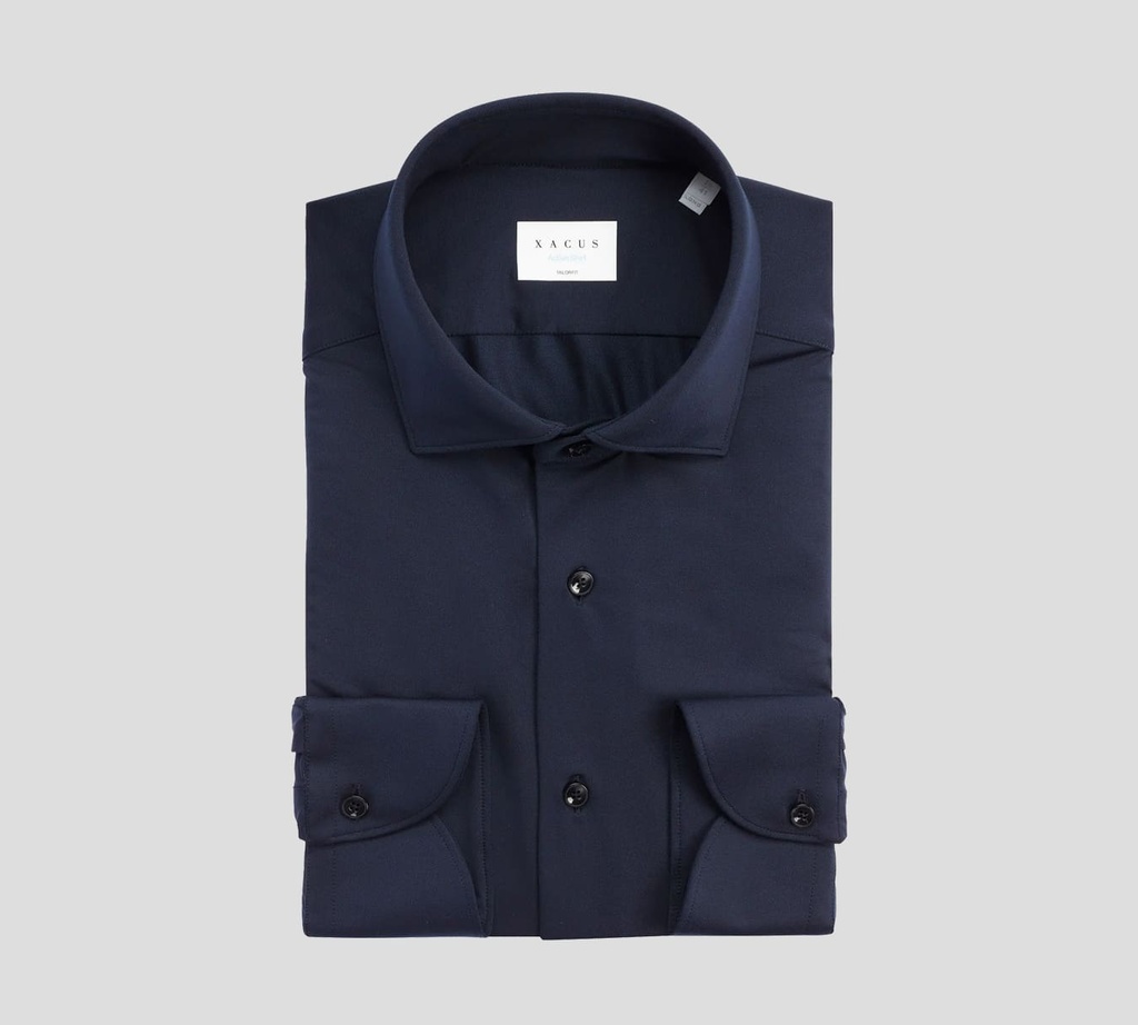 Xacus - CAMISA OXFORD CON CUELLO FRANCÉS LISO