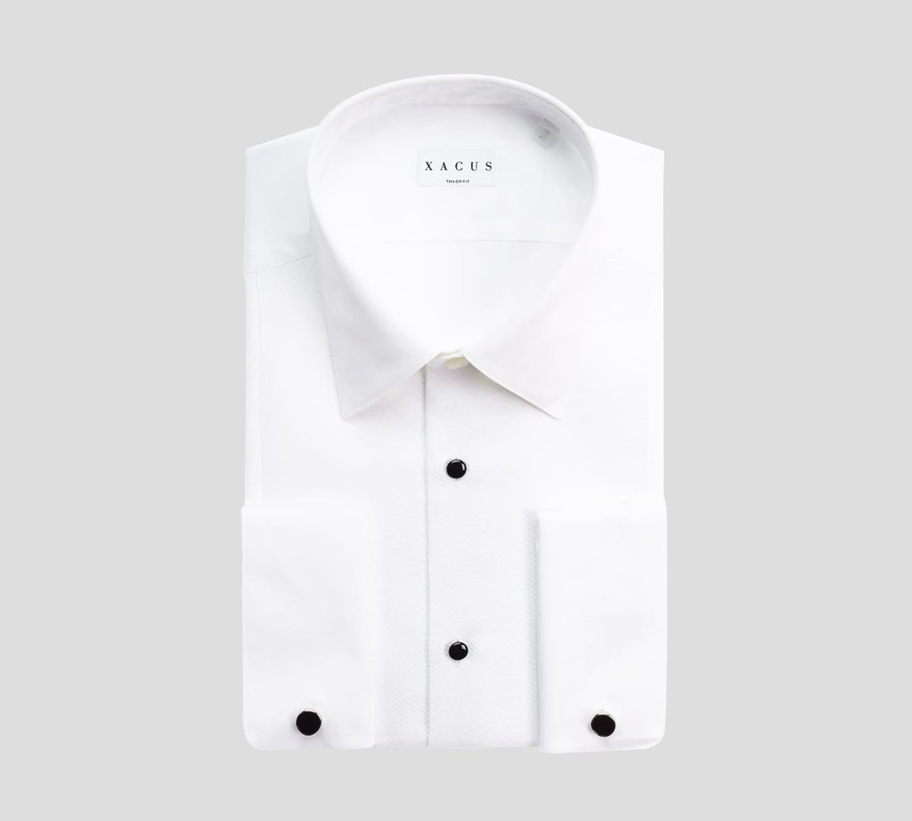 Xacus - CAMISA DE POPELINA CON CUELLO FRANCÉS PEQUEÑO Y LISO