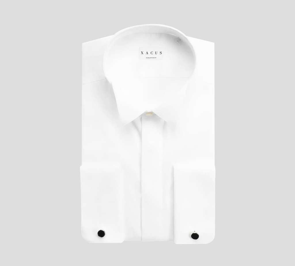 Xacus - CAMISA DE POPELINA CON CUELLO LISO DIPLOMÁTICO