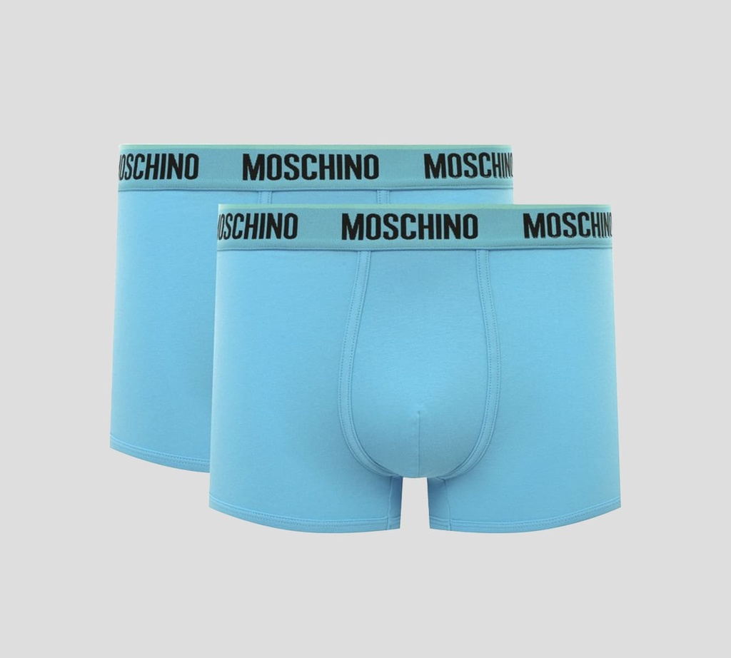 Moschino - BI PACK DE BOXER CON BANDA ELÁSTICA A LA CADERA CON LOGO