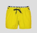 Moschino - SHORT DE PLAYA UNICOLOR CON DOBLE PRETINA