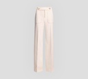 Elie Saab - PANTALÓN OFF WHITE CON BOTONES DORADOS, CIERRE Y BOLSILLOS FRONTALES