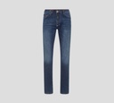 Philipp Plein - BLUE JEANS CLÁSICO CON SELLO SOBRE BOLSILLO TRASERO