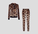 Philipp Plein - SET DE ANIMAL PRINT DEPORTIVO CON PEDRERÍA SOBRE ESPALDA