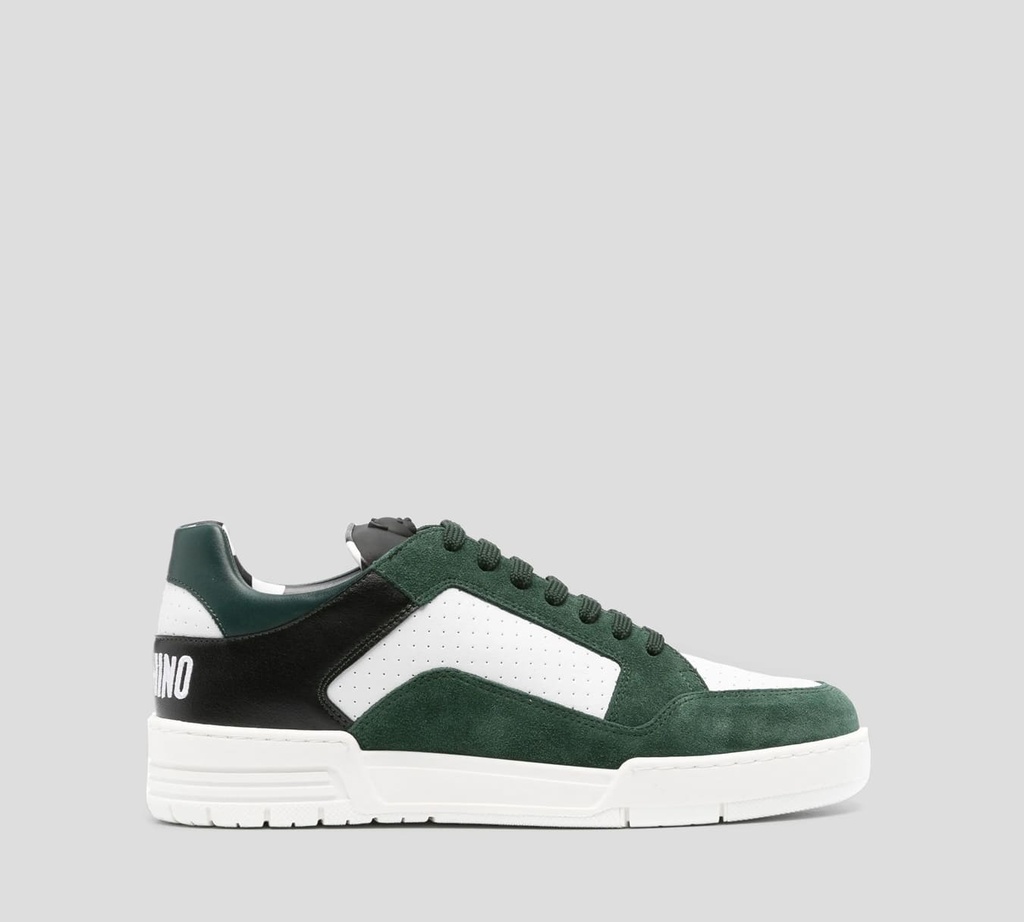Moschino - SNEAKERS EN CUERO CON GAMUZA