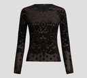 Etro - SWEATER DE JACGUARD EN TUL Y TERCIOPELO