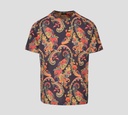 Etro - FRANELA CUELLO REDONDO CON ESTAMPADO PAISLEY FLORAL MULTICOLOR
