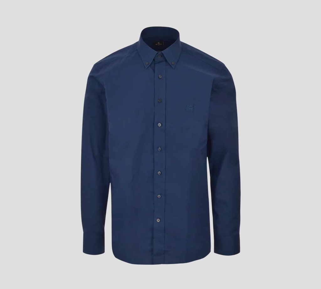 Etro - CAMISA DE VESTIR BÁSICA CON LOGO BORDADO