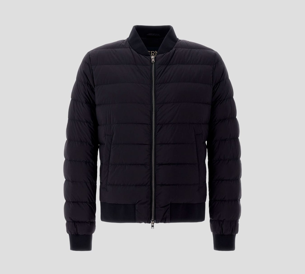 Herno - CHAQUETA BOMBER PUFFER IMPERMEABLE CON DOBLE BOLSILLO Y CIERRE FRONTAL