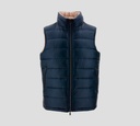 Herno - CHALECO PUFFER REVERSIBLE CON CIERRE FRONTAL, DOBLE BOLSILLO Y CUELLO ALTO