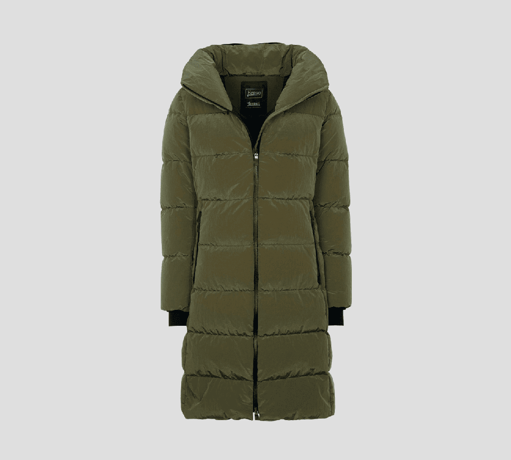 Herno - CHAQUETA HOODIE PUFFER LARGA