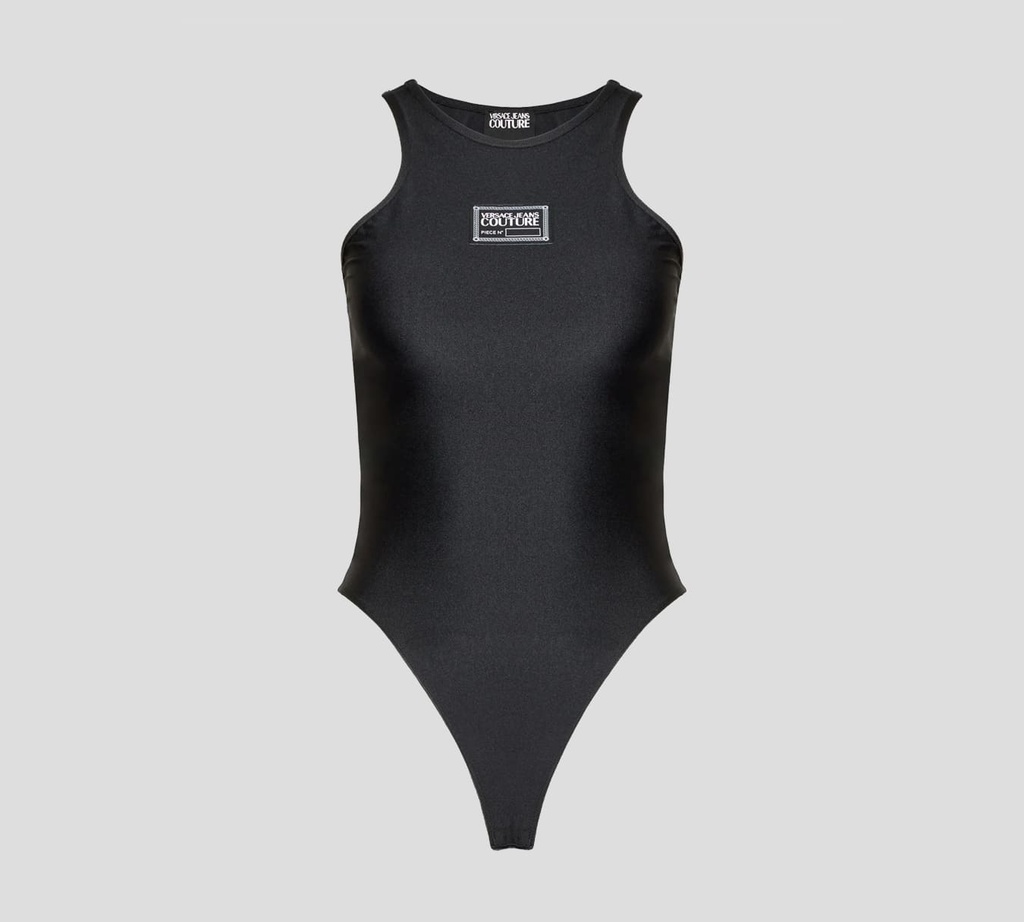 Versace Jeans Couture - BODY EN TELA DE LYCRA SIN MANGAS CON CIERRE DE GAFETES