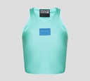 Versace Jeans Couture - CROP TOP DEPORTIVO DE LYCRA SIN MANGAS