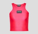 Versace Jeans Couture - CROP TOP DEPORTIVO DE LYCRA SIN MANGAS