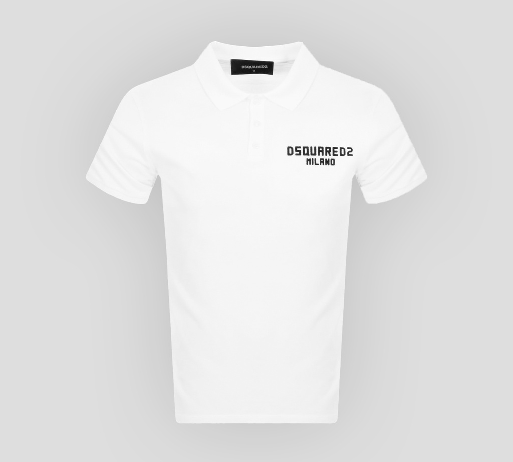 Dsquared2 - POLO UNICOLOR CON LOGO TEXTURIZADO EN SOBRE RELIEVE