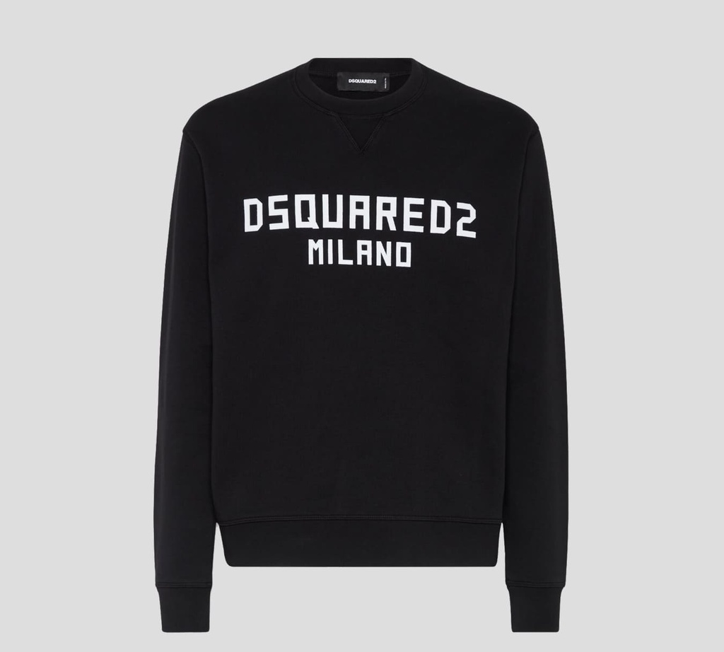 Dsquared2 - SWEATER CON LOGO ESTAMPADO AL FRENTE