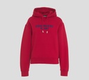 Dsquared2 - HODDIE UNICOLOR CON LOGO TEXTURIZADO EN SOBRE RELIEVE