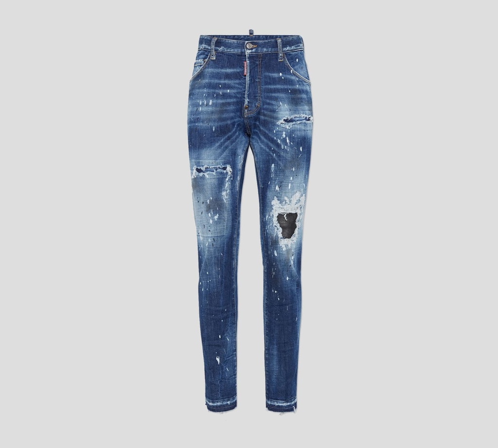 Dsquared2 - SKINNY JEANS CON RASGADURAS Y SALPICADO DE PINTURA