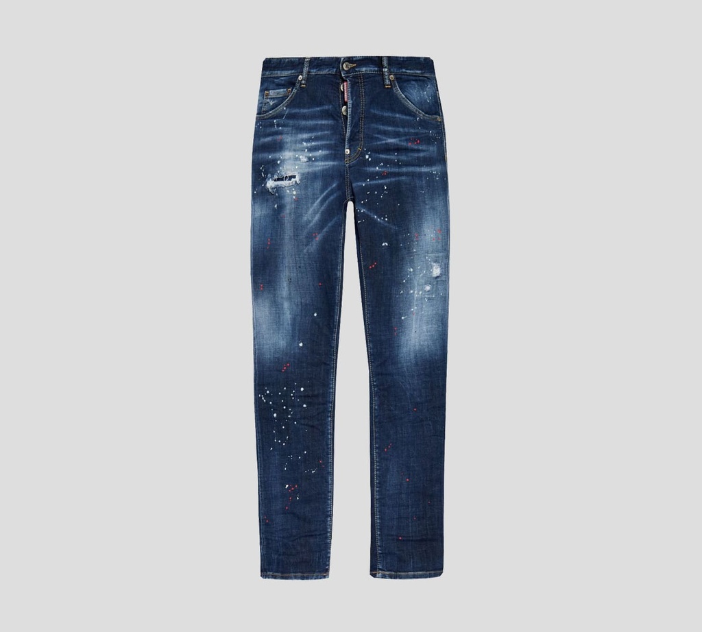 Dsquared2 - BLUE JEANS CON RASGADURAS Y MANCHAS DE PINTURA