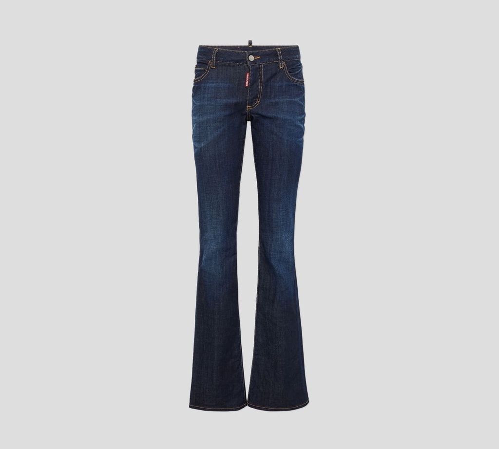 Dsquared2 - BLUE JEAN OSCURO DE BOTA ACAMPANADA 