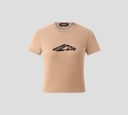 Dsquared2 - FRANELA ICON MARRON CUELLO REDONDO DE TALLE CORTO