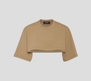 Dsquared2 - CROP TOP ICON ANCHO CON LOGO EN RELIEVE