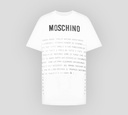 Moschino - FRANELA CUELLO REDONDO CON ESTAMPADO DE ESCRITO A MÁQUINA