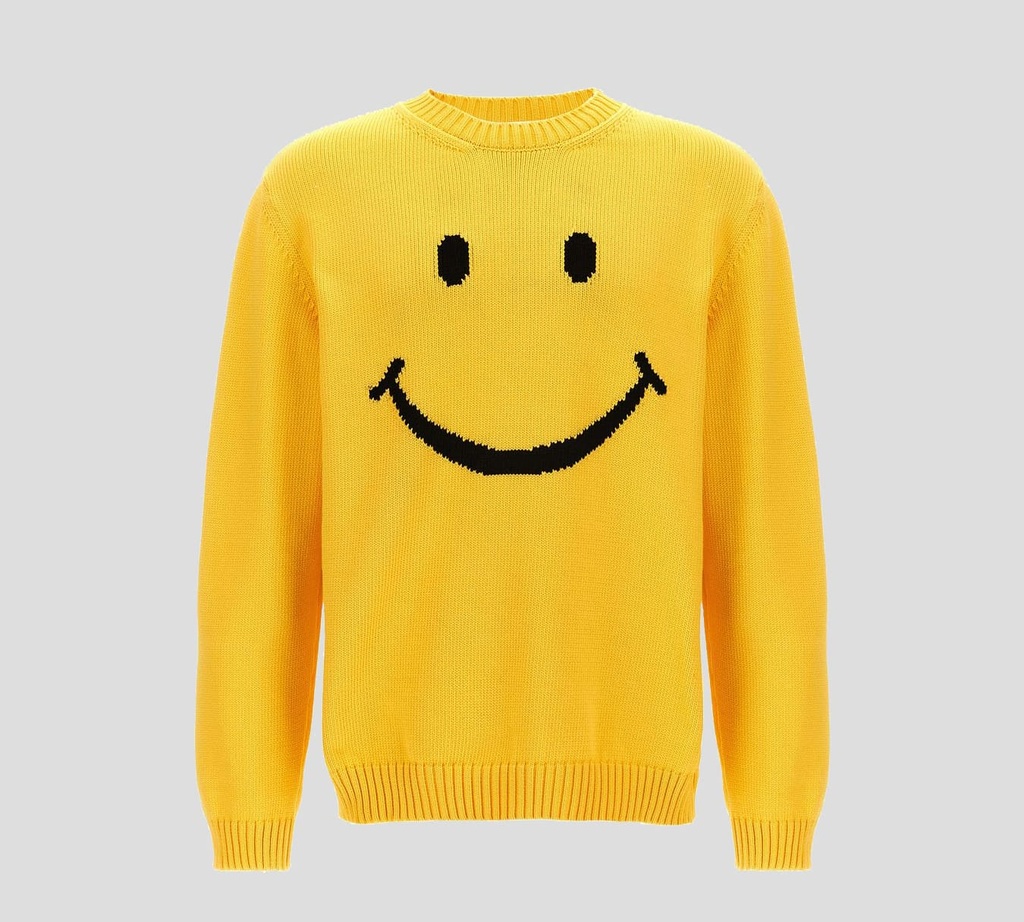 Moschino - SWEATER DE PUNTO CON CARITA FELIZ