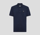 Philipp Plein - POLO UNICOLOR CLÁSICA CON SELLO DISTINTIVO SOBRE EL PECHO