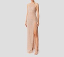Elisabetta Franchi - VESTIDO CON CRISTALES Y ABERTURA EN PIERNA