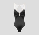 Elisabetta Franchi - BODY DE LYCRA CON TIRAS EN TUL