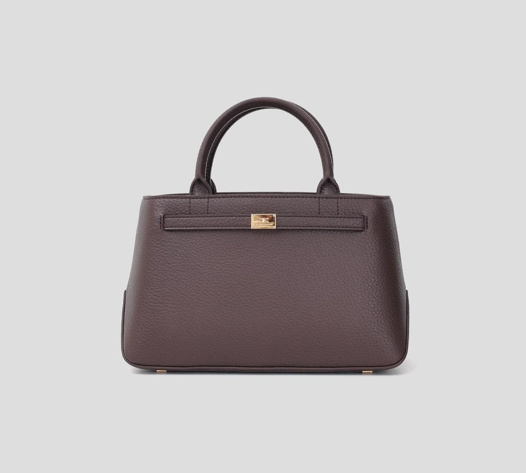 Elisabetta Franchi - CARTERA DE MANO CON HEBILLA PEQUEÑA Y TIRA LARGA REMOVIBLE