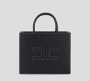 Elisabetta Franchi - CARTERA MEDIANA CON TIRA REMOVIBLE Y COSTURAS CONTRASTANTES