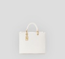 Elisabetta Franchi - CARTERA BLANCA PEQUEÑA TEXTURIZADA