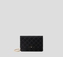 Elisabetta Franchi - CARTERA DE MANO NEGRA CON PATRON DE LOGO
