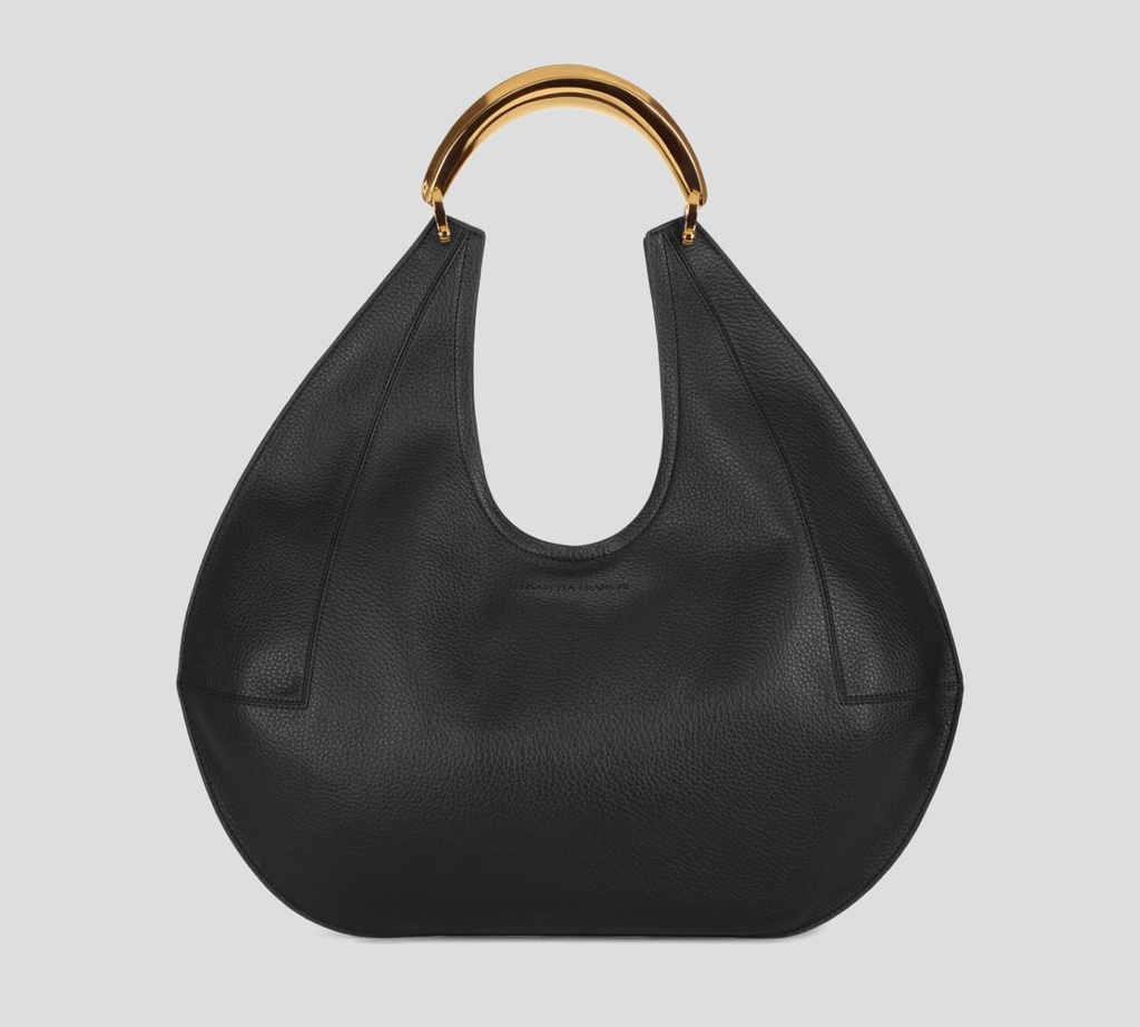 Elisabetta Franchi - CARTERA CON ASA METÁLICA DORADA