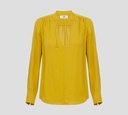 Elisabetta Franchi - BLUSA CUELLO EN "V" CON DETALLE DE CADENA